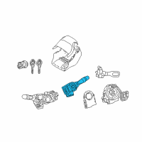 OEM 2016 Toyota Corolla Wiper Switch Diagram - 84652-06350