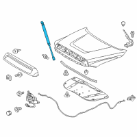 OEM 2018 Toyota Tundra Support Cylinder Diagram - 53440-0C040