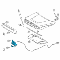 OEM 2015 Toyota Tundra Lock Assembly Diagram - 53510-0C070