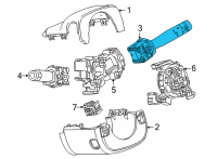 OEM Cadillac CT4 Wiper Switch Diagram - 13545697