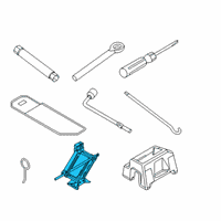 OEM 2022 Hyundai Palisade Jack Assembly Diagram - 09110-S8000