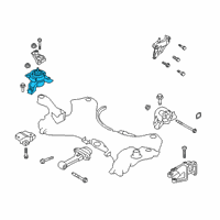 OEM 2019 Hyundai Santa Fe Engine Mounting Bracket Assembly Diagram - 21810-S1000