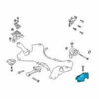 OEM 2019 Hyundai Santa Fe Bracket Assembly-T/M SUPT Diagram - 45211-4G650