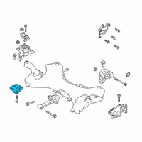 OEM 2019 Hyundai Santa Fe Bracket-Roll Rod Support Diagram - 45218-4G600