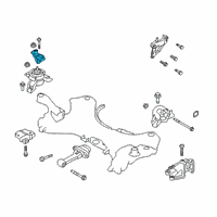 OEM 2019 Hyundai Santa Fe Engine Mounting Support Bracket Diagram - 21825-C5000