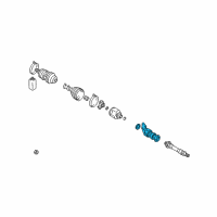 OEM Dodge Stratus Bracket-Front Axle Shaft Diagram - MR470020