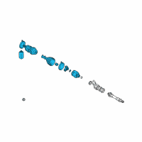 OEM Dodge Stratus Front Axle Shaft Diagram - MR196764