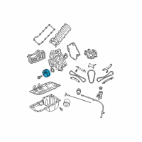 OEM 2008 Jeep Commander DAMPER-CRANKSHAFT Diagram - 53020689AB