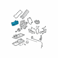 OEM 2008 Jeep Commander Engine Intake Manifold Diagram - 53034229AA