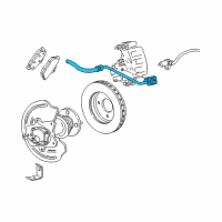 OEM Ford Mustang Brake Hose Diagram - 3R3Z-2A442-DA