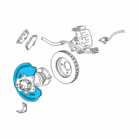 OEM 2003 Ford Mustang Splash Shield Diagram - YR3Z-2C028-AA