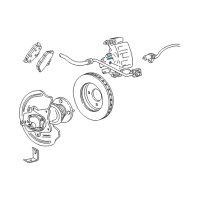 OEM 2003 Ford Mustang Caliper Diagram - 3R3Z-2552-CA