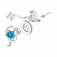 OEM 2004 Ford Mustang Caliper Mount Diagram - F4ZZ-2C101-B