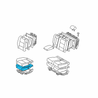 OEM 2006 Toyota Tundra Seat Cushion Pad Diagram - 71611-0C020