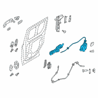 OEM 2021 Ford Transit Connect Latch Assembly Diagram - DT1Z-61264A27-AP