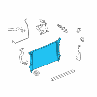 OEM Pontiac Montana Radiator Asm Diagram - 15211585