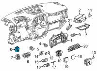 OEM Chevrolet Silverado Ride Control Switch Diagram - 84526529