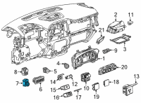 OEM 2020 Chevrolet Silverado 2500 HD Headlamp Switch Diagram - 84526542