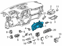 OEM GMC Sierra 3500 HD Instrument Cluster Diagram - 84748647