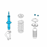 OEM 2017 Infiniti Q50 Shock Absorber Kit-Front Diagram - E6110-4GE0D