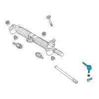 OEM Scion iQ Outer Tie Rod Diagram - 45046-79025