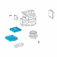 OEM 2002 Lexus GS430 Clean Air Filter Sub-Assembly Diagram - 88508-50060