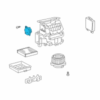 OEM Lexus LS430 Servo Sub-Assy, Damp Diagram - 87106-50350