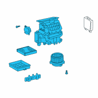OEM Lexus LS430 Blower Assembly Diagram - 87130-50090