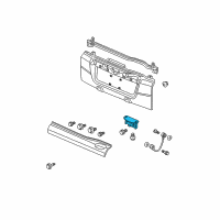 OEM 2009 Honda Element Hinge, Tailgate (Lower) Diagram - 68730-SCV-A11ZZ