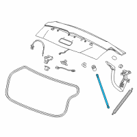 OEM 2015 Cadillac CTS Support Strut Diagram - 23119017