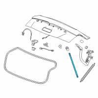 OEM Cadillac Support Strut Diagram - 23119017