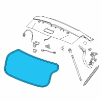 OEM Cadillac CTS Weatherstrip Diagram - 84113009