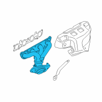 OEM Nissan Exhaust Manifold With Catalytic Converter Diagram - 14002-3SR0A