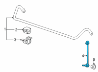 OEM 2018 Cadillac ATS Stabilizer Link Diagram - 20887086