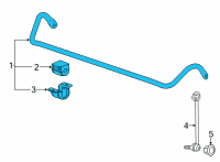 OEM 2022 Cadillac CT5 Stabilizer Bar Diagram - 84522109