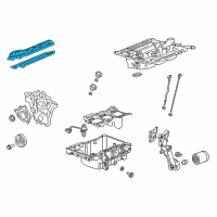 OEM 2018 Cadillac CTS Valve Cover Diagram - 12667118