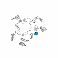 OEM Saturn Relay Transmission Mount Diagram - 22146688