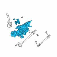 OEM Ford Steering Column Diagram - LC3Z-3C529-A