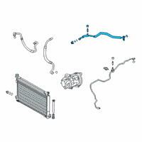 OEM 2022 Toyota Prius AWD-e Suction Pipe Diagram - 88707-47120