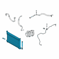 OEM Toyota Prius Condenser Diagram - 88460-10320