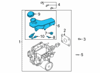 OEM 2021 Hyundai Santa Fe RESERVOIR ASSY Diagram - 58511-P4000