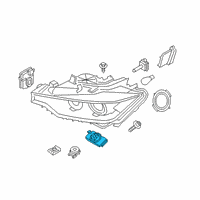 OEM 2014 BMW 320i Set, Led Modules Diagram - 63-11-7-398-766