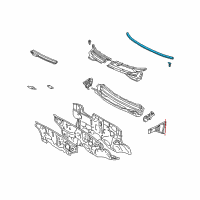 OEM 2008 Toyota Corolla Weatherstrip Diagram - 53383-02070