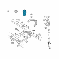 OEM 2017 Ram 1500 Front Coil Spring Diagram - 5154548AB