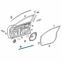 OEM 2021 Toyota Camry Lower Weatherstrip Diagram - 67863-06100