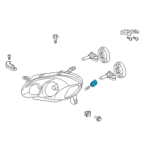 OEM 2008 Toyota Corolla Socket Diagram - 90075-60049