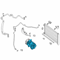 OEM Nissan Sentra Compressor-Air Conditioner Diagram - 92600-3SH1C