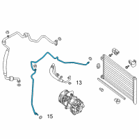 OEM 2014 Nissan Sentra Pipe Assembly-Front Cooler, High Diagram - 92440-3SC0A