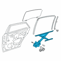 OEM Toyota Avalon Window Regulator Diagram - 69802-07040