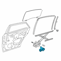 OEM 2019 Lexus ES350 Motor Assembly, Power Wi Diagram - 85710-33360